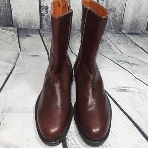 Sax Leather Women's Brown Short Boots Size 36 / 5